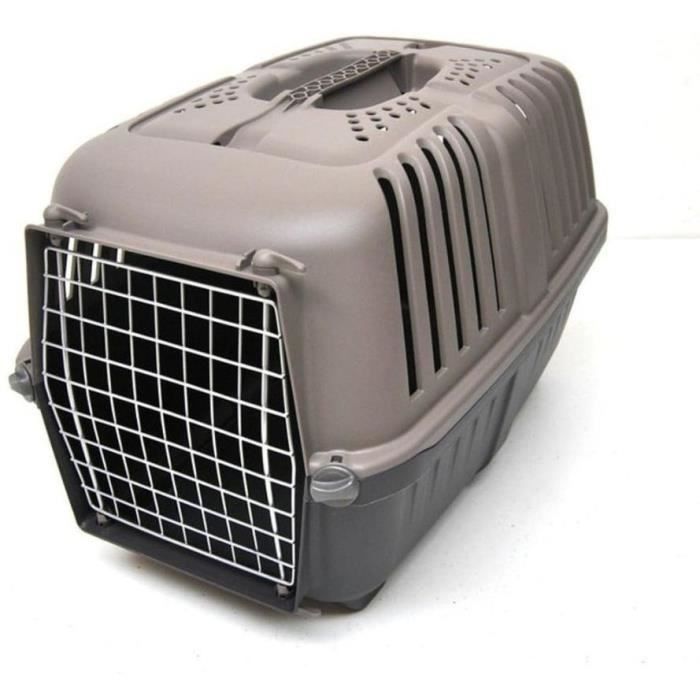 Transport crate - AIMÉ - PRATIKO for Dogs and Cats in Plastic, 48 x 31 x 32 cm, Metal door