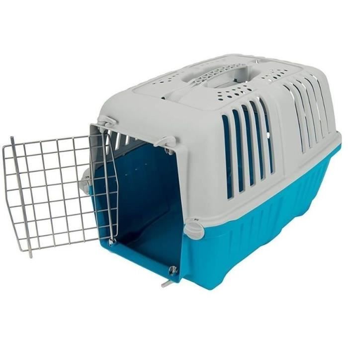 Transport crate - AIMÉ - PRATIKO for Dogs and Cats in Plastic, 48 x 31 x 32 cm, Metal door