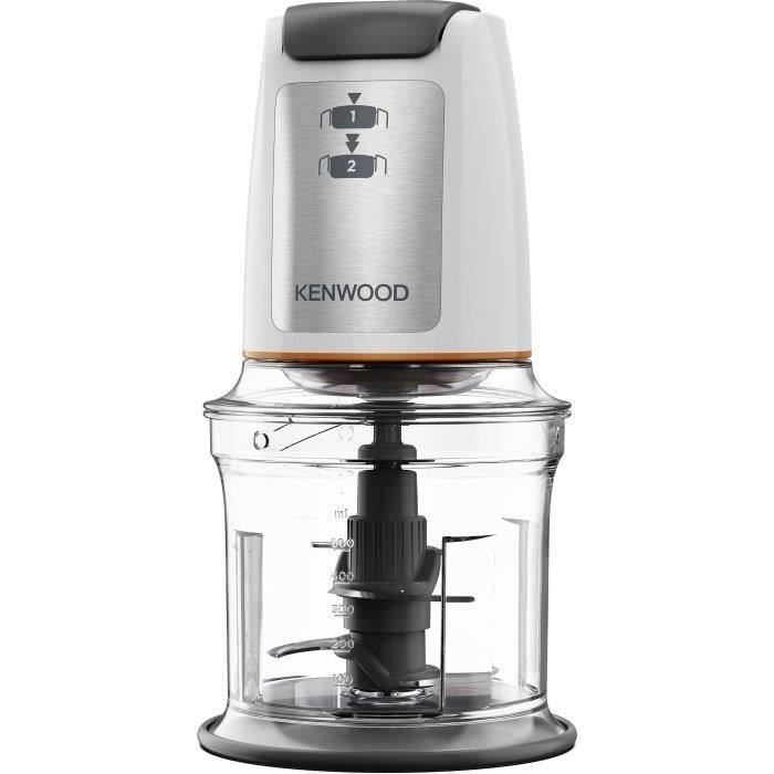 KENWOOD CHP61.00WH - Mini mincer 0.8L - 4 stainless steel blades - 500W - Non-slip base - White