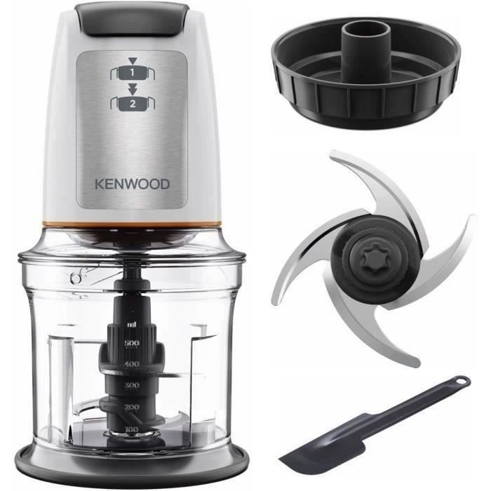 KENWOOD CHP61.00WH - Mini mincer 0.8L - 4 stainless steel blades - 500W - Non-slip base - White
