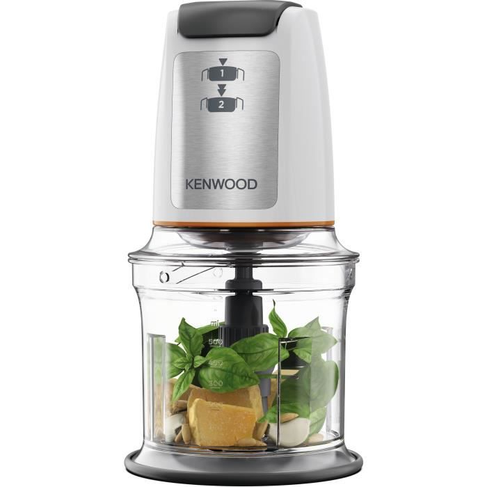 KENWOOD CHP61.00WH - Mini mincer 0.8L - 4 stainless steel blades - 500W - Non-slip base - White