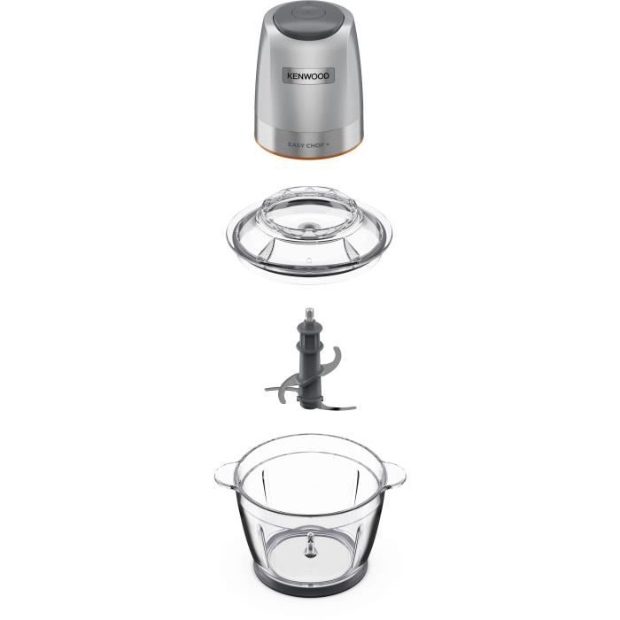 KENWOOD CHP62.400S Easy Chop+ Mini Chopper - 4 stainless steel blades - 600 ML - 2 speeds