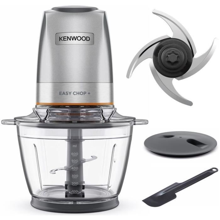 KENWOOD CHP62.400S Easy Chop+ Mini Chopper - 4 stainless steel blades - 600 ML - 2 speeds