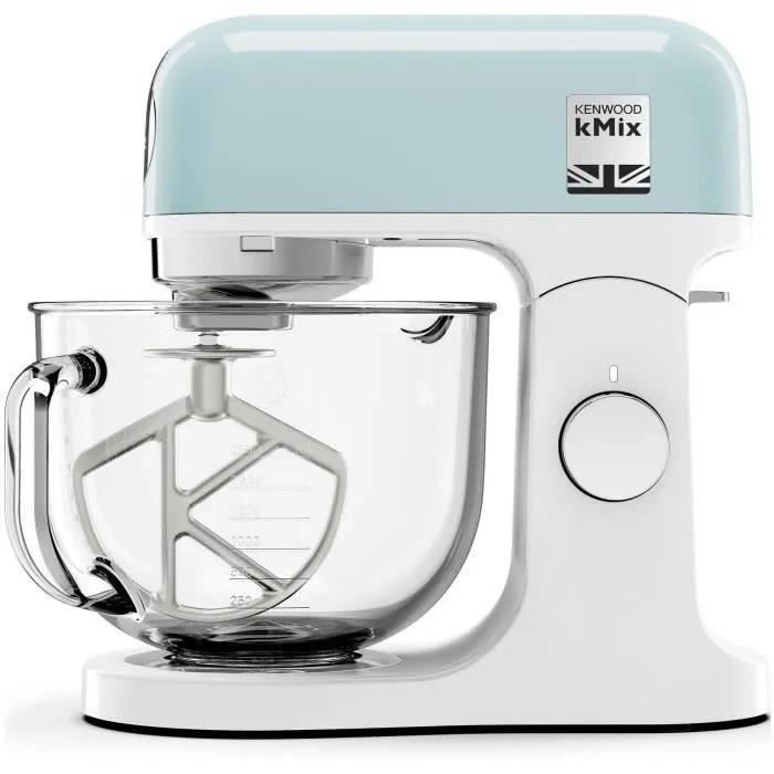 KENWOOD KMX754PB Multifunction Pastry Robot - 1000W Professional Motor - 2 Accessory Outlets - 5L Glass Bowl with
