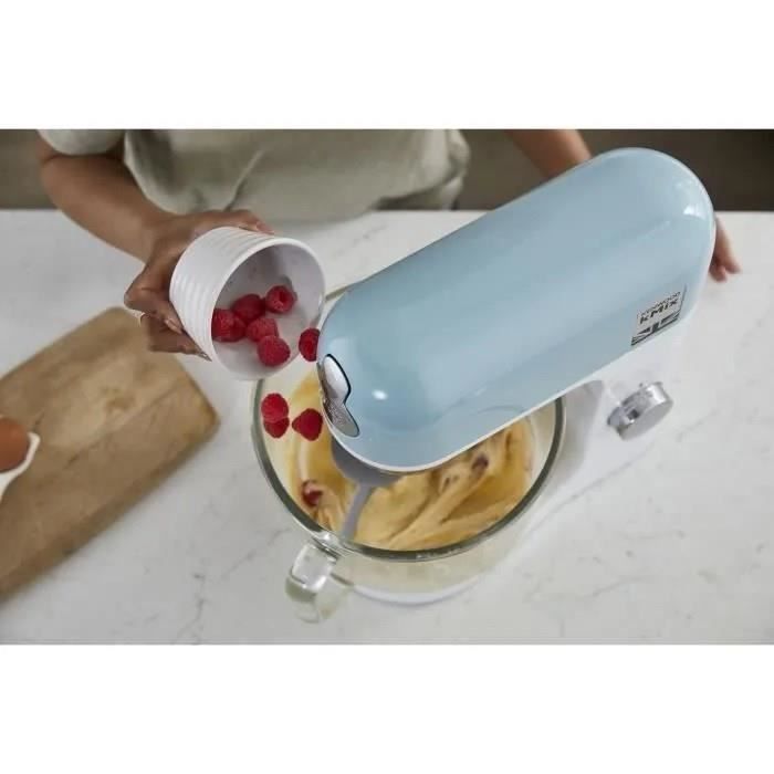 KENWOOD KMX754PB Multifunction Pastry Robot - 1000W Professional Motor - 2 Accessory Outlets - 5L Glass Bowl with