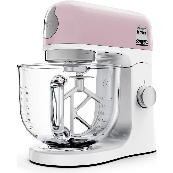 KENWOOD KMX754PP multifunction pastry robot - - 1000W professional motor - 2 accessory outlets - 5L glass bowl with