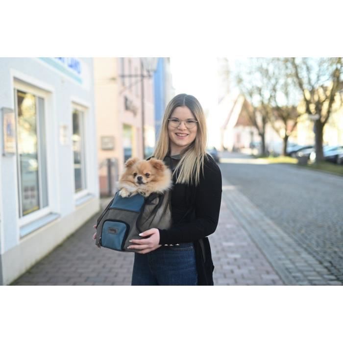 Front transport bag - KERBL - Vacation - Grey/blue - 31x24x38 cm