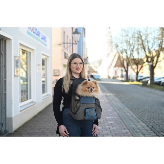 Front transport bag - KERBL - Vacation - Grey/blue - 31x24x38 cm