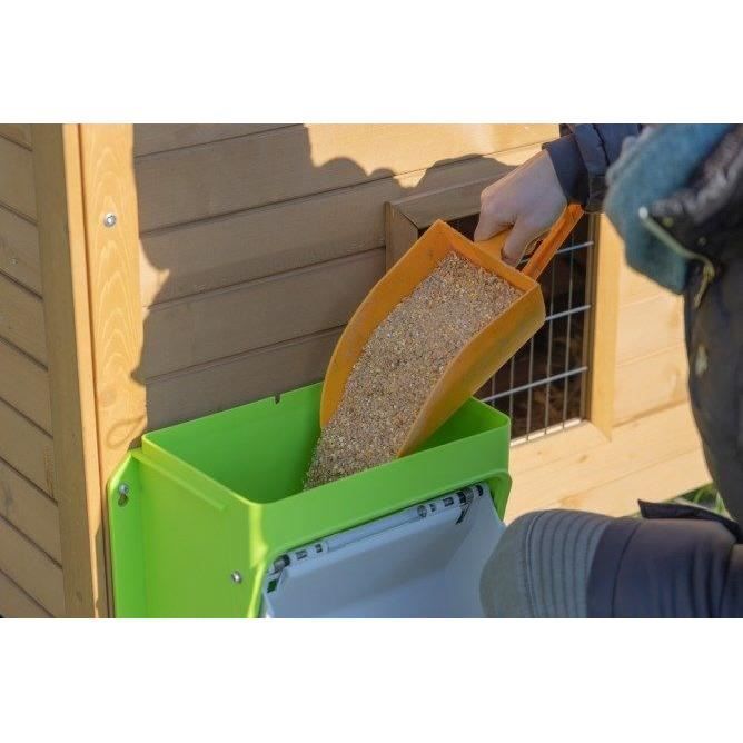 Automatic feeder - KERBL - SmartCoop - Protective flap - 7.5 kg - Green