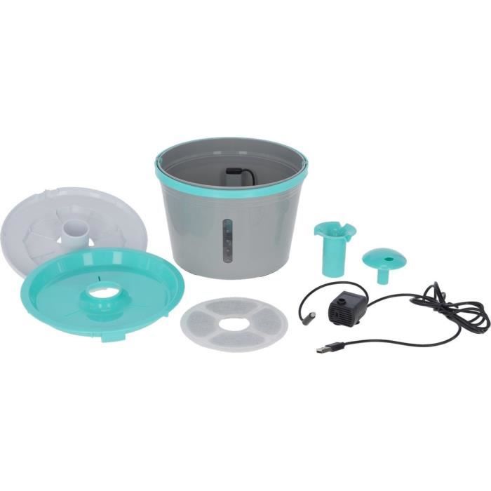 KERBL - Water fountain - for fountain 80557 - 1.6 l - Grey/blue