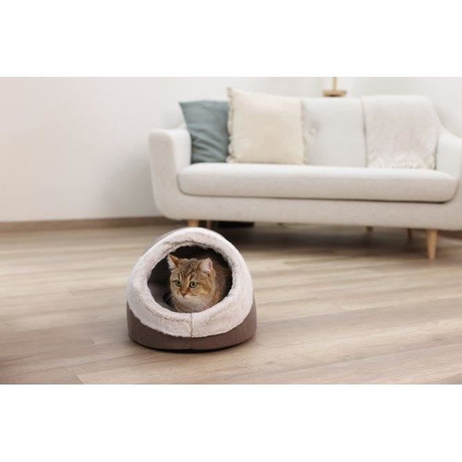Igloo for cats - KERBL - JANA - 43 x 54 x 35 cm - Brown