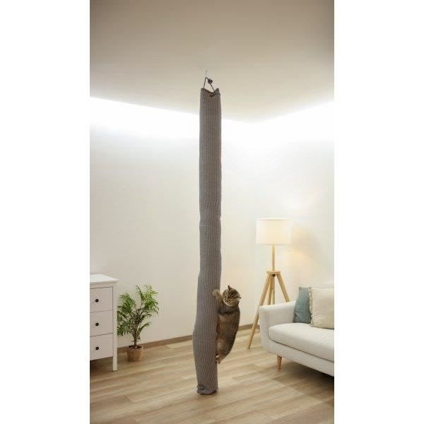 Climbing bag for cats - KERBL - CLIMBER - 16 x 16 x 240 cm - Ceiling mount - Grey