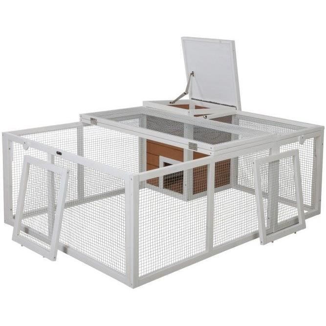 Outdoor enclosure for small animals - KERBL - 132 x 102 x 59 cm - Integrated house - Wire mesh