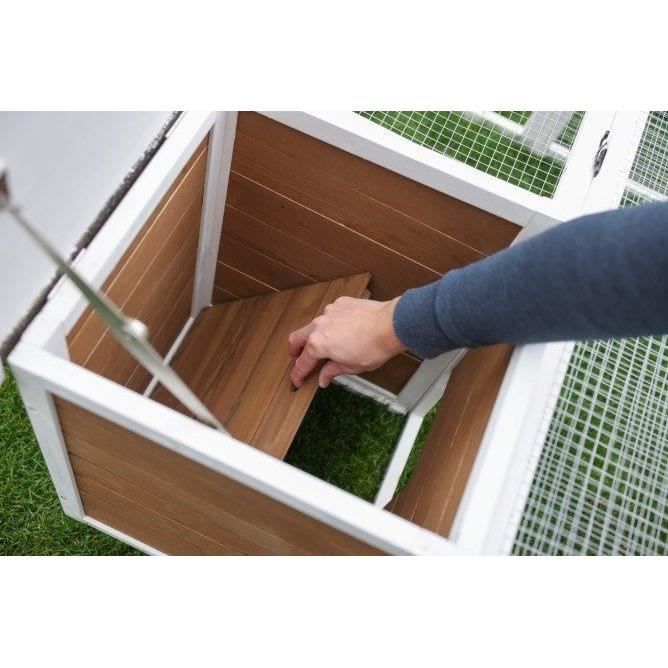 Outdoor enclosure for small animals - KERBL - 132 x 102 x 59 cm - Integrated house - Wire mesh
