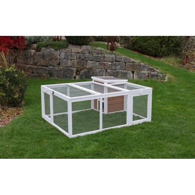 Outdoor enclosure for small animals - KERBL - 132 x 102 x 59 cm - Integrated house - Wire mesh