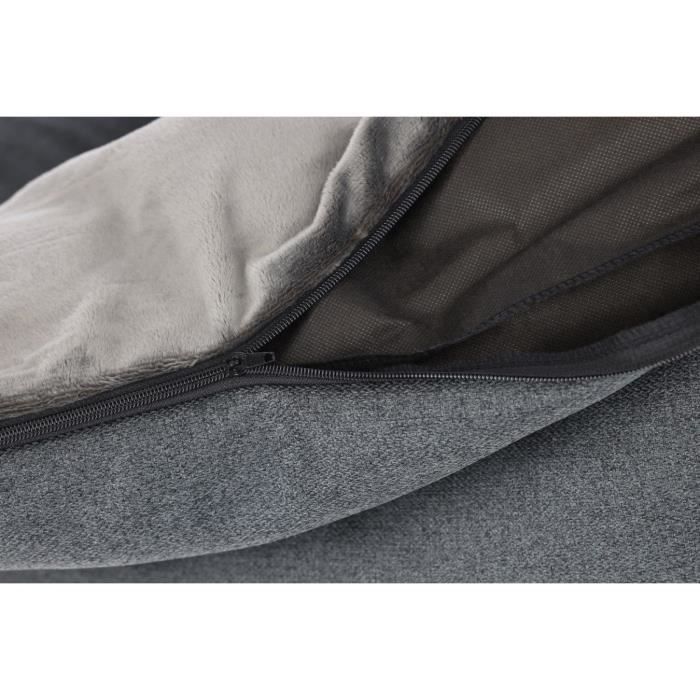 KERBL - Memory foam basket - Platin Ortho - Grey - 80 x 60 x 25 cm