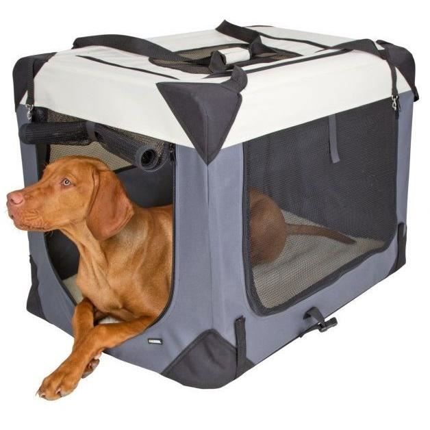 Transport box - KERBL - Journey - 81 x 58 x 58 cm - Gray / Beige