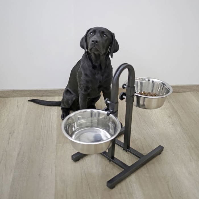 KERBL Bar feeding with bowls for dogs - 2x2800ml