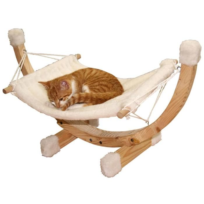 White Siesta Hammock For Cat