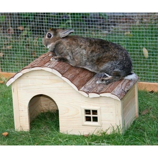 Kerbl Rodent House with Curved Roof Nature 40x25x25 cm