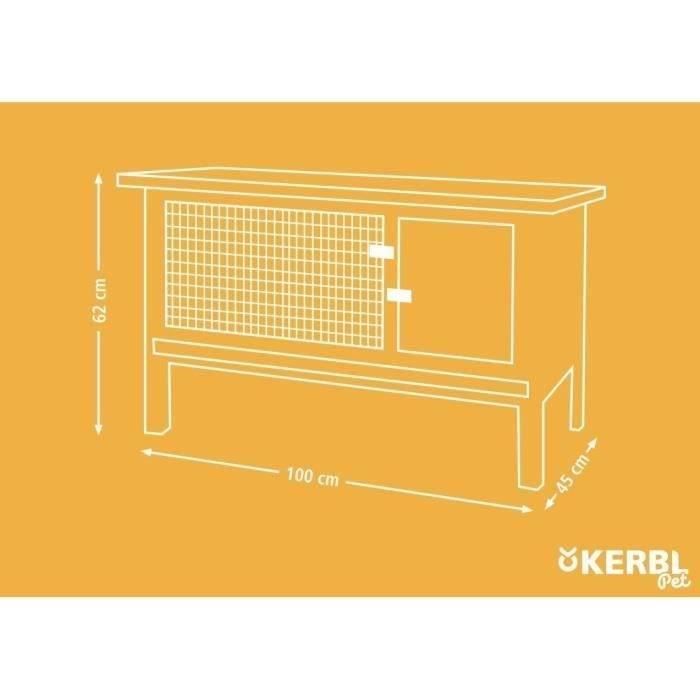 KERBL - FRED rodent hutch 100 x 45 x 62 cm
