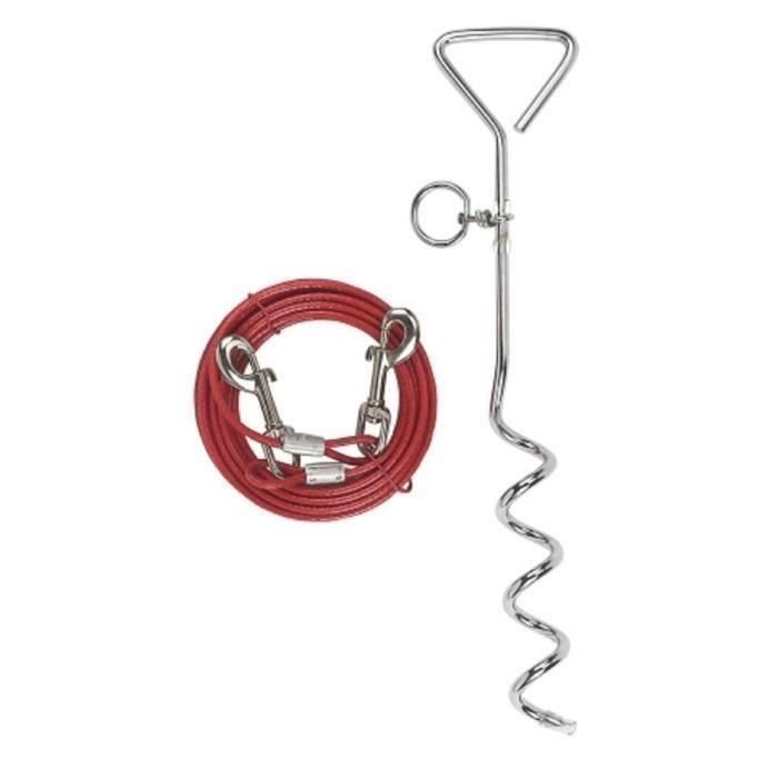 Kerbl leaving attachment with dog spiral anchoring