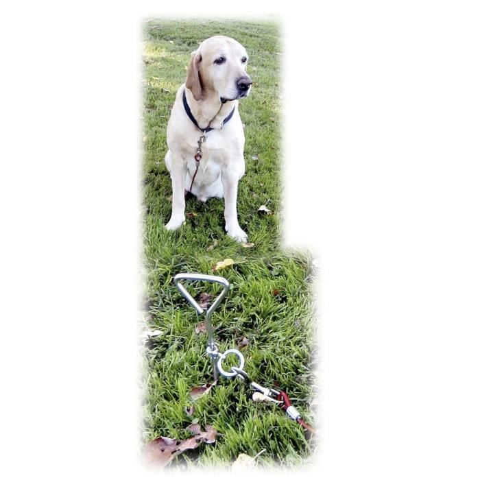 Kerbl leaving attachment with dog spiral anchoring