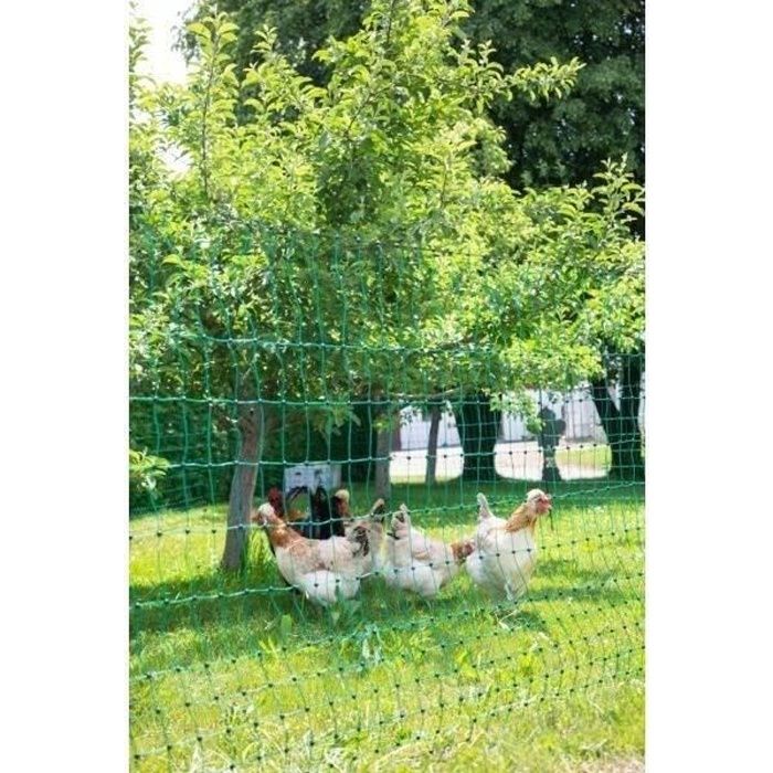 Kerbl net for the 25 m chickens - 106 cm - Double tip - green - non -electric