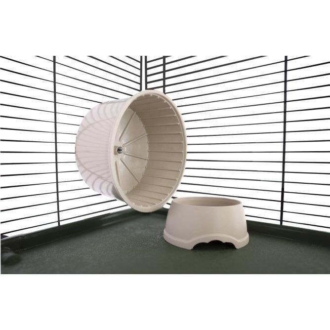 Cage for small animals - KERBL - FLAT NATURE - 80 x 45 x 53 cm - 3 levels