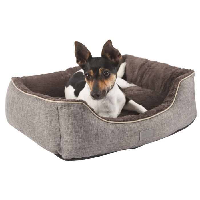 KERBL Samuel Basket - 50 x 40 x 15 cm - Silver and Gray - For Dog