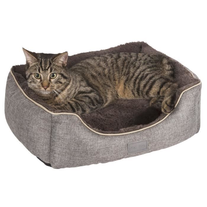 KERBL Samuel Basket - 50 x 40 x 15 cm - Silver and Gray - For Dog