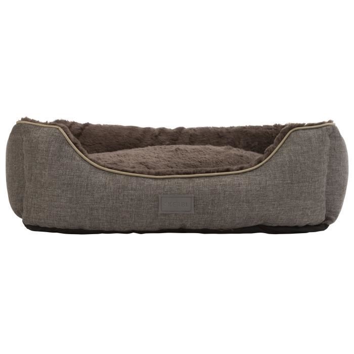 KERBL Samuel Basket - 50 x 40 x 15 cm - Silver and Gray - For Dog