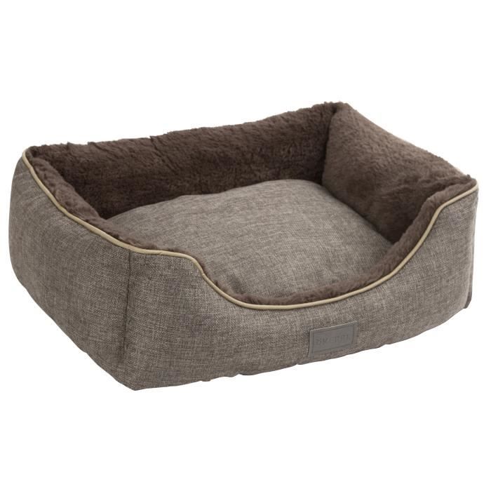 KERBL Samuel Basket - 50 x 40 x 15 cm - Silver and Gray - For Dog