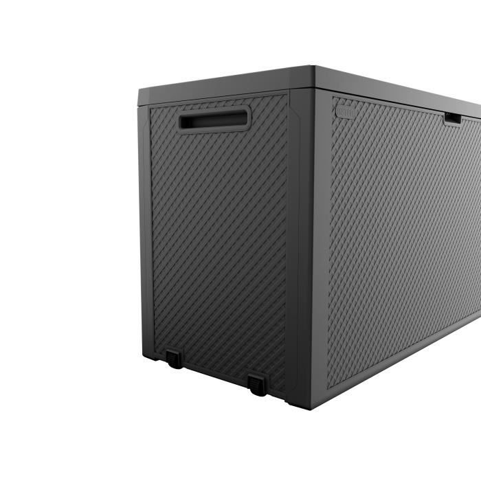 Keter - Résine exterior storage chest 270 liters Gray - Emily garden trunk