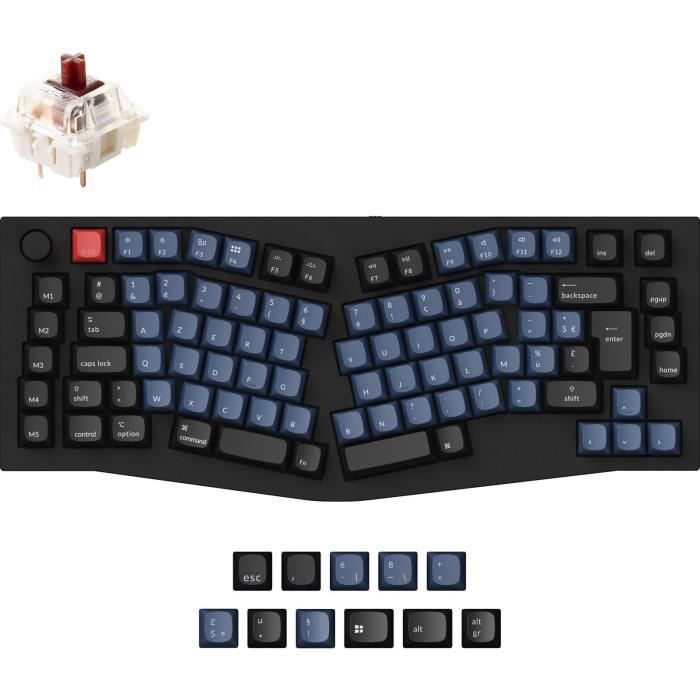 Mechanical Gaming Keyboard - Brown Mechanical Switch - KEYCHRON Q10 - ANSI - RGB Backlighting