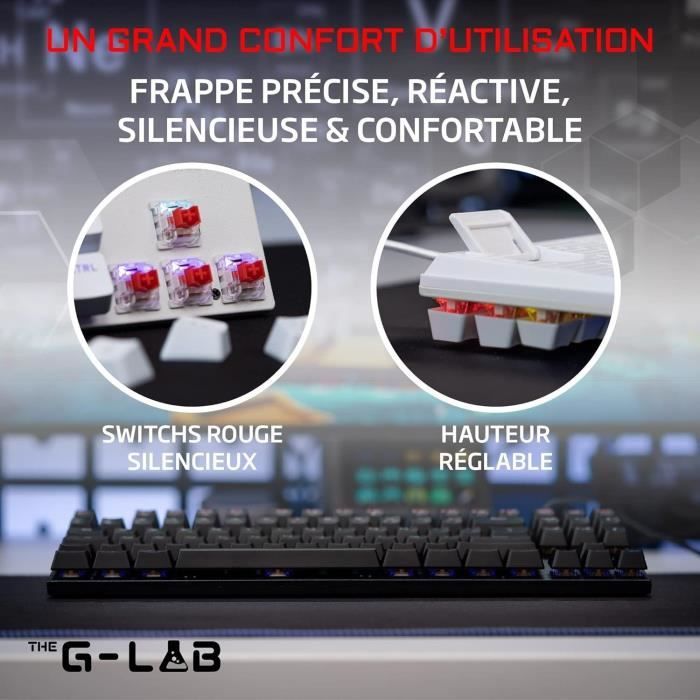 Player keyboard - The G -LAB - Keyz -Mercury -B/FR - Mechanics - TKL - Black