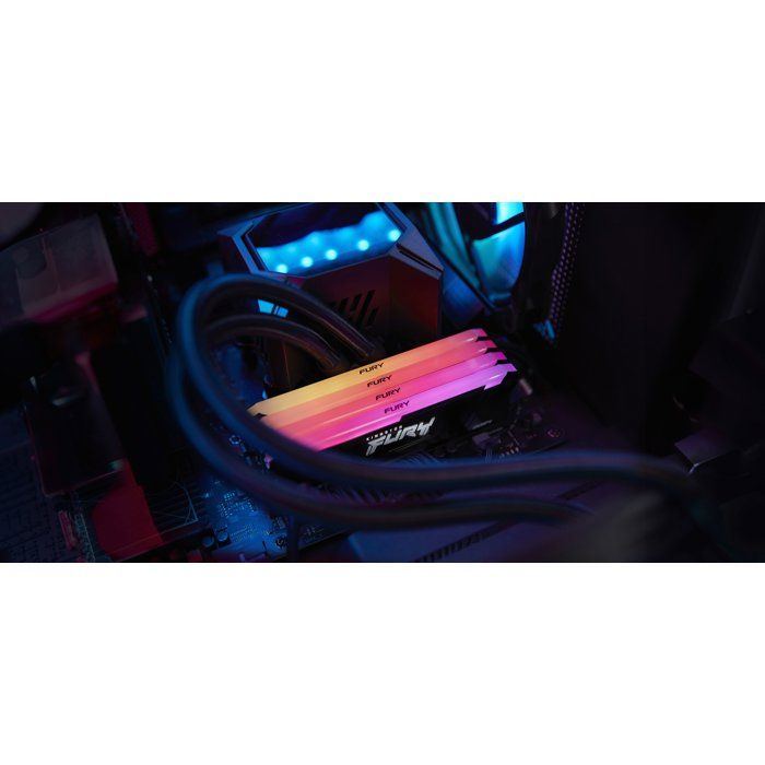 RAM memory - KINGSTON - FURY Beast - RGB - 16 GB (2 x 8 GB) - DDR4 - 3600 MHz CL17 - (KF436C17BB2AK2/16)