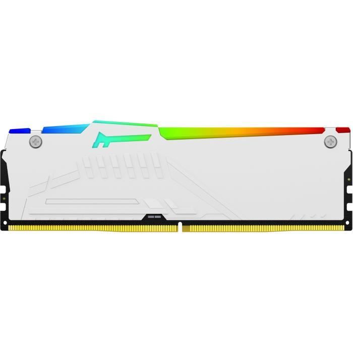 Mémoire DDR5 - KINGSTON - FURY Beast White RGB EXPO - 32 Go (2 x 16 Go) - 6000 Mhz - CL30