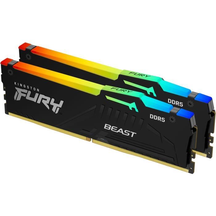DDR5 Memory - KINGSTON - FURY Beast RGB EXPO - 32 GB (2 x 16 GB) - 6000 MHz - CL30