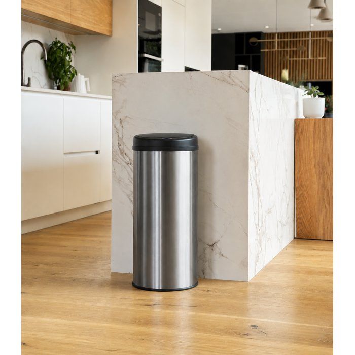 KITCHEN MOVE Automatic kitchen trash can - Stainless steel - Silver - 50L ARTIC
