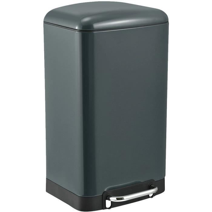 Kitchen pedal bin - GREENWICH - KITCHEN MOVE - 40L - Design - Matt grey stainless steel
