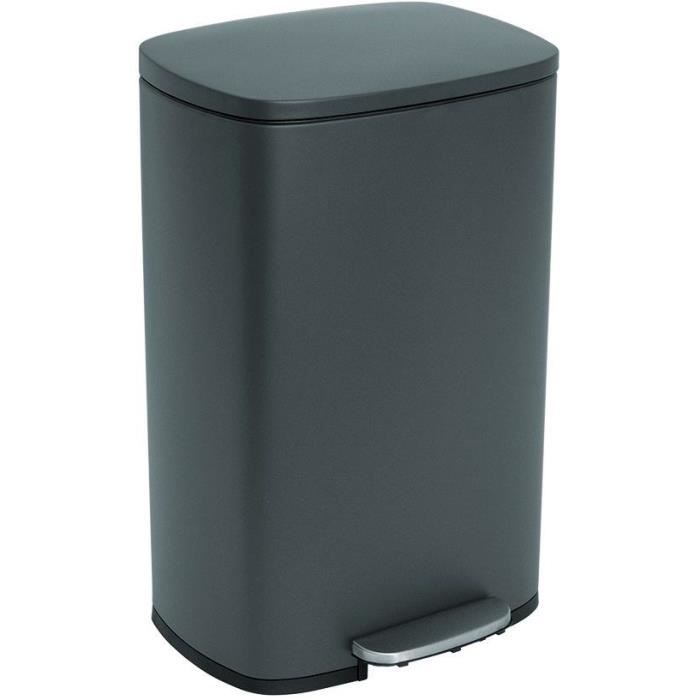 Kitchen pedal bin - ADMIRAL - KITCHEN MOVE - 50L - Design - Matt grey stainless steel