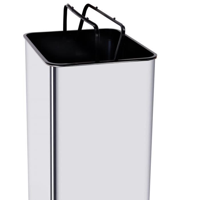 KITCHEN MOVE PARKSIDE automatic trash can - 50L - Stainless steel with strapping
