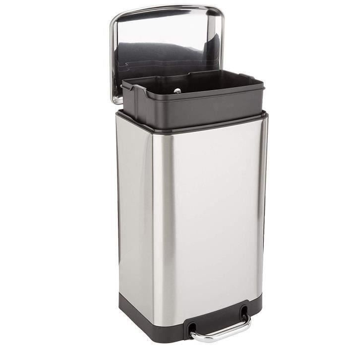KITCHEN MOVE GREENWICH pedal bin - 30L - Stainless steel