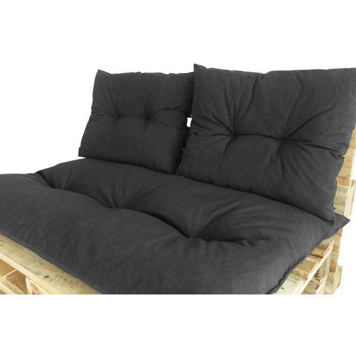 Classic pallet kit - slate mattress + 2 back cushions - PRIVATE GARDEN