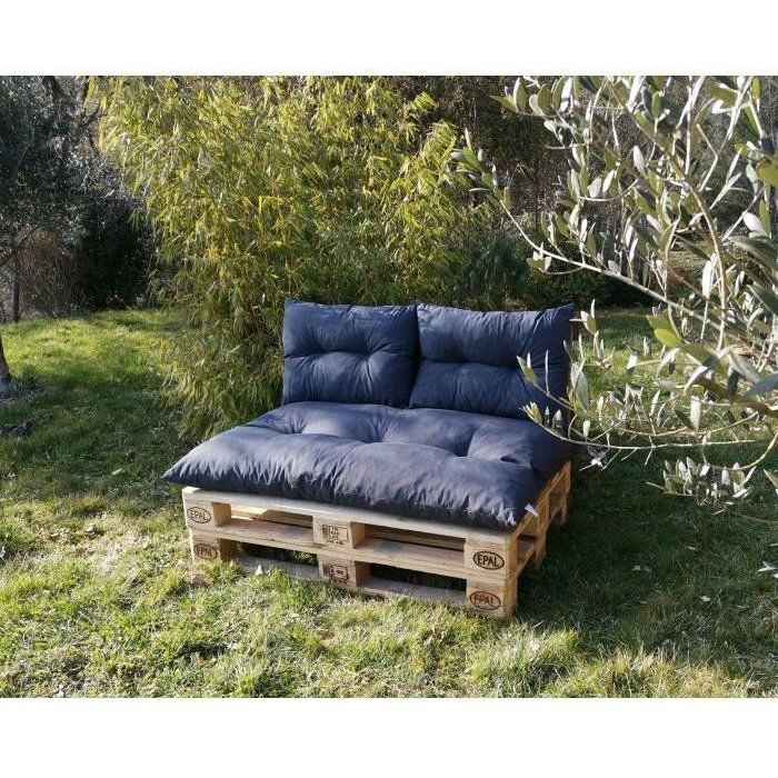 Classic pallet kit - slate mattress + 2 back cushions - PRIVATE GARDEN
