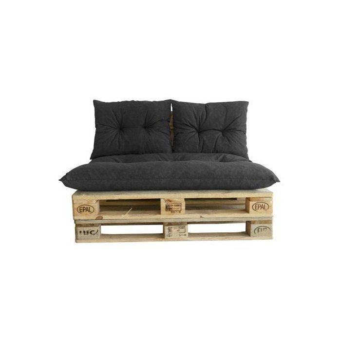 Classic pallet kit - slate mattress + 2 back cushions - PRIVATE GARDEN