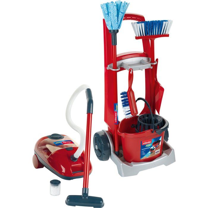 VILEDA - Cleaning trolley with vacuum cleaner
