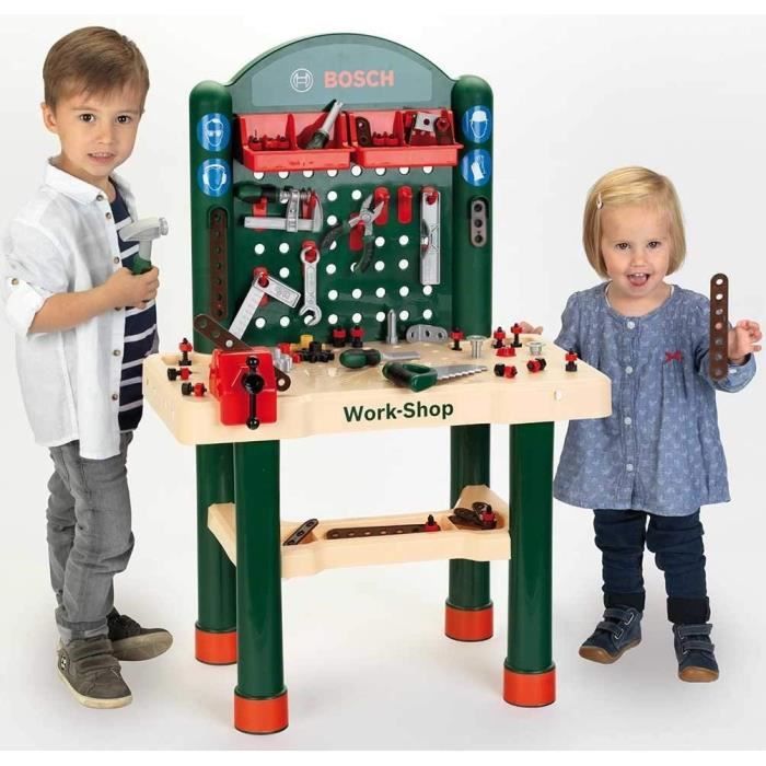 BOSCH - Child Workbench Workbench - 82 Accessories