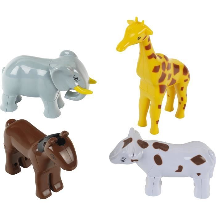Magnetic Animals - KLEIN - 0065 - 4 Large Funny Animals Puzzle, Open Box - 16 Pieces - From 12 Months